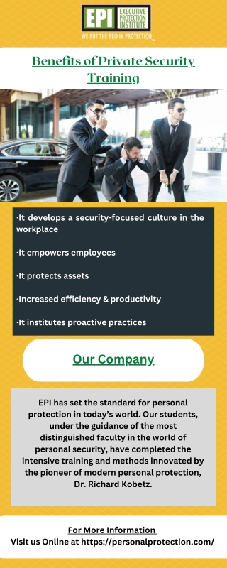 Benefits of Private Security Training