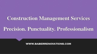 Construction Management Service
