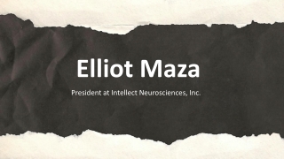 Elliot Maza - A Very Hardworking Individual