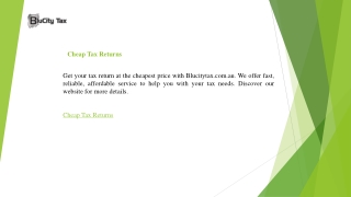 Cheap Tax Returns  Blucitytax.com.au