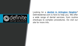 Dentist In Arlington Heights   Definitedental.com
