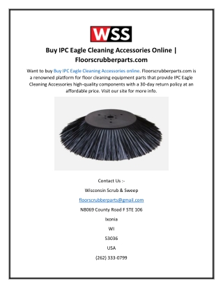 Buy IPC Eagle Cleaning Accessories Online  Floorscrubberparts.com