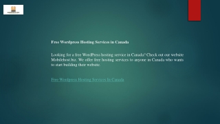 Free Wordpress Hosting Services in Canada  Mobilehost.biz