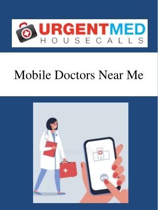 Mobile Doctors Near Me