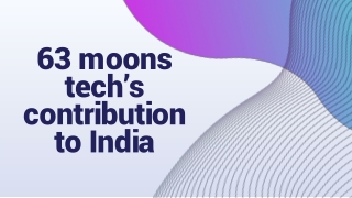 63 moons tech’s contribution to India