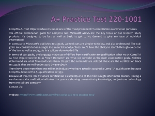 A  Practice Test 220-1001