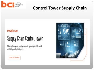 Control Tower Supply Chain - Bar Code India