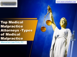 Top Medical Malpractice Attorneys -Types of Medical Malpractice