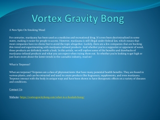 Vortex Gravity Bong