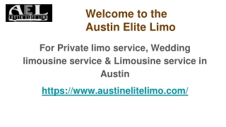 Get the best Limousine service to airport in Austin