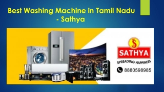 Best Washing Machine Showroom online in Chennai