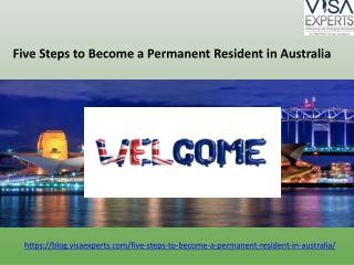 Five Steps to Become a Permanent Resident in Australia