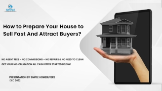 How to Prepare Your House to Sell Fast And Attract Buyers