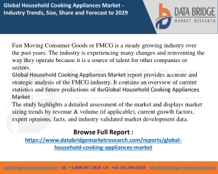 Household Cooking Appliances Market