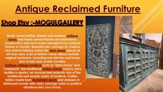 Antique Reclaimed Furniture