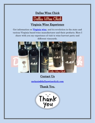 Wine from Virginia