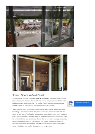 Screen Doors Gold Coast