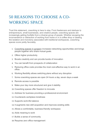 coworking spaces in gurgaon