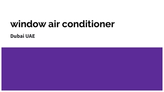 window air conditioner  Dubai UAE