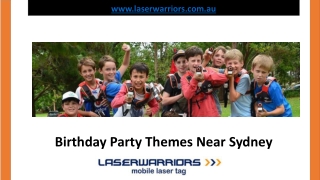 Birthday Party Themes Near Sydney - www.laserwarriors.com.au