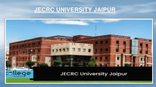 JECRC University Jaipur