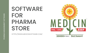 Which Software is best for medicine retail store