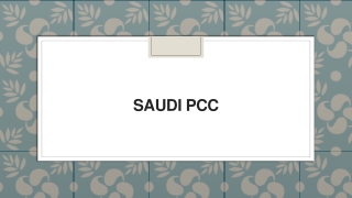 SAUDI PCC