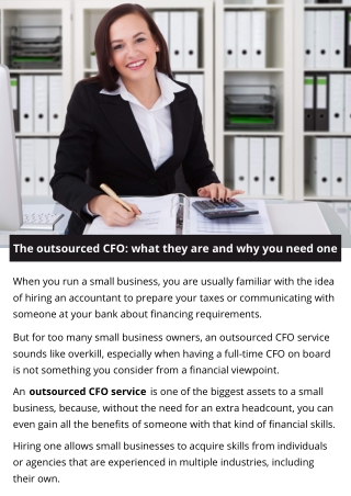 The outsourced CFO: what they are and why you need one