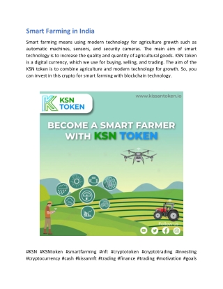 Smart Farming in India