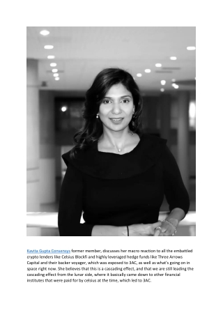 Kavita Gupta Consensys on Blockchain