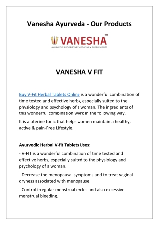 Vanesha Ayurveda Blogs