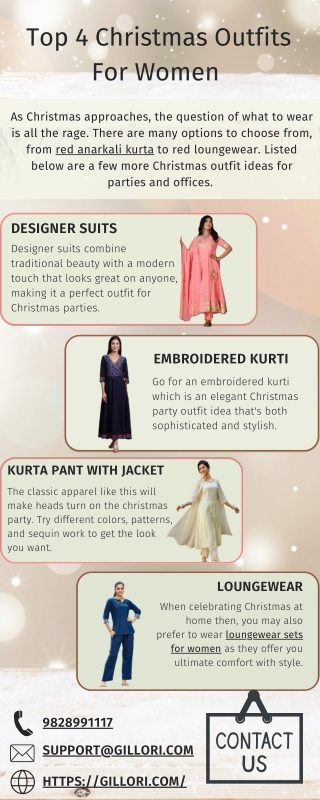 Top 4 Christmas Outfits For Women