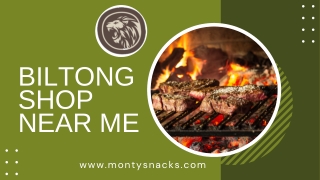 Biltong shop near me - Montysnacks