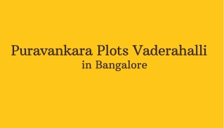 Puravankara Plots Vaderahalli Bangalore E brochure