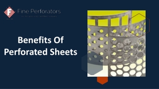Benefits Of Perforated Sheets