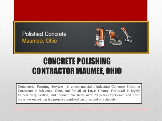 CONCRETE POLISHING CONTRACTOR MAUMEE, OHIO