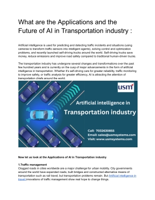 AI transportation - Google Docs