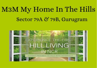 M3M My Home In The Hills Sector 79 Gurgaon - PDF