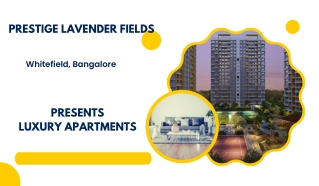Prestige Lavender Fields Whitefield Bangalore - E-Brochure