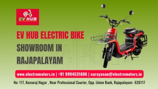 Premium E-Bike Dealer in Rajapalayam