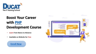 Boost Your Career with PHP Course- Enrol Now