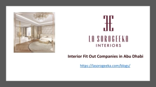 Interior Fit Out Companies in Abu Dhabi