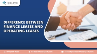 Difference Between Finance Leases And Operating Leases