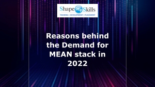 Best Online Certification | MEAN Stack Training in Delhi | ShapeMySkills