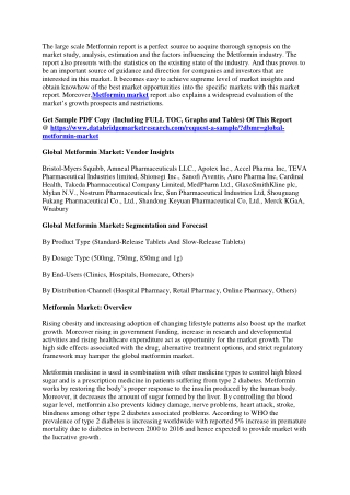 Metformin Market