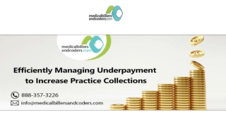 Efficiently Managing Underpayment to Increase Practice Collections