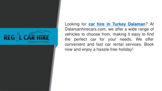 Car Hire In Turkey Dalaman   Dalamanhirecars.com