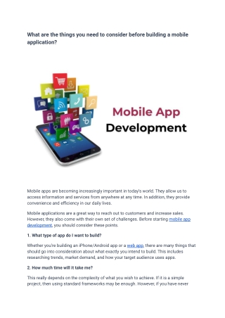 Mobile App Development