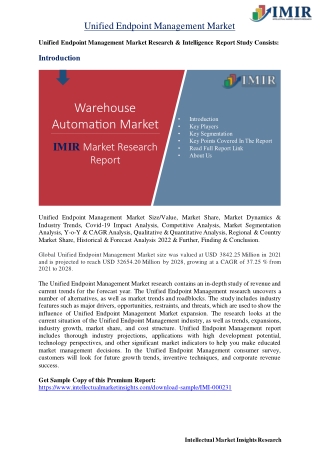 Unified Endpoint Management Market