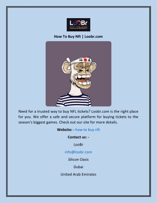 How To Buy Nft  Loobr